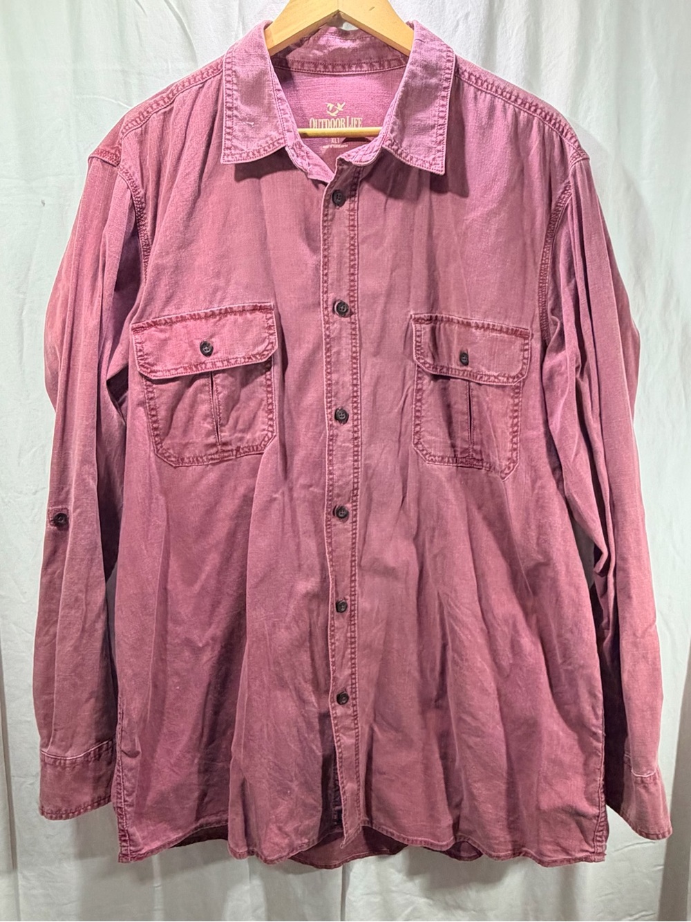 Outdoor Life Mauve Button-Up Shirt Jacket